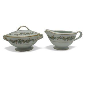 NORITAKE BARCELONA Creamer and Sugar Bowl Set Vintage